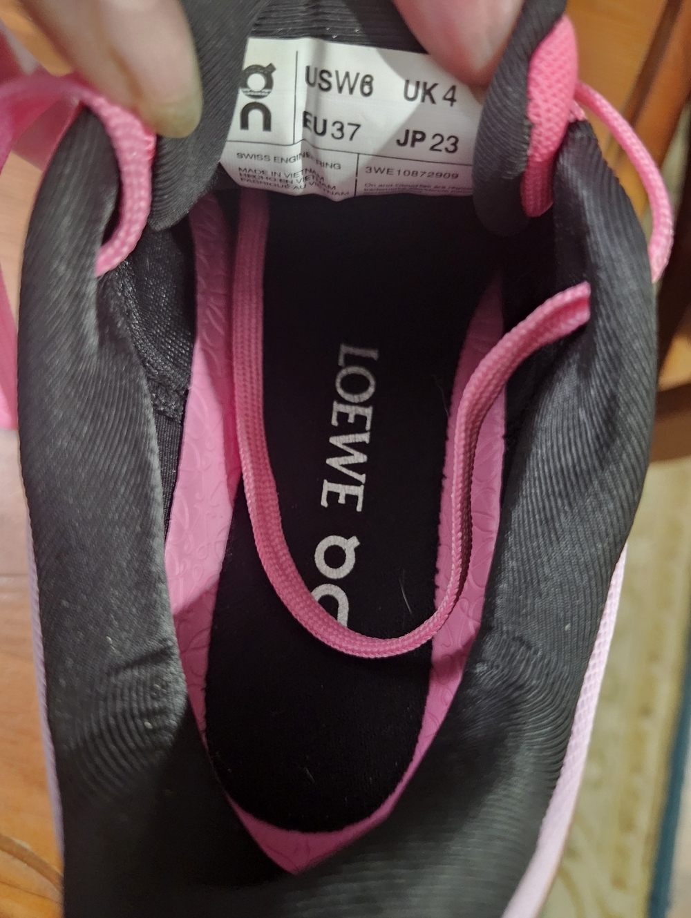 Loewe Pink, White and Black Chunky Platform Sneakers - Picture 14 of 14